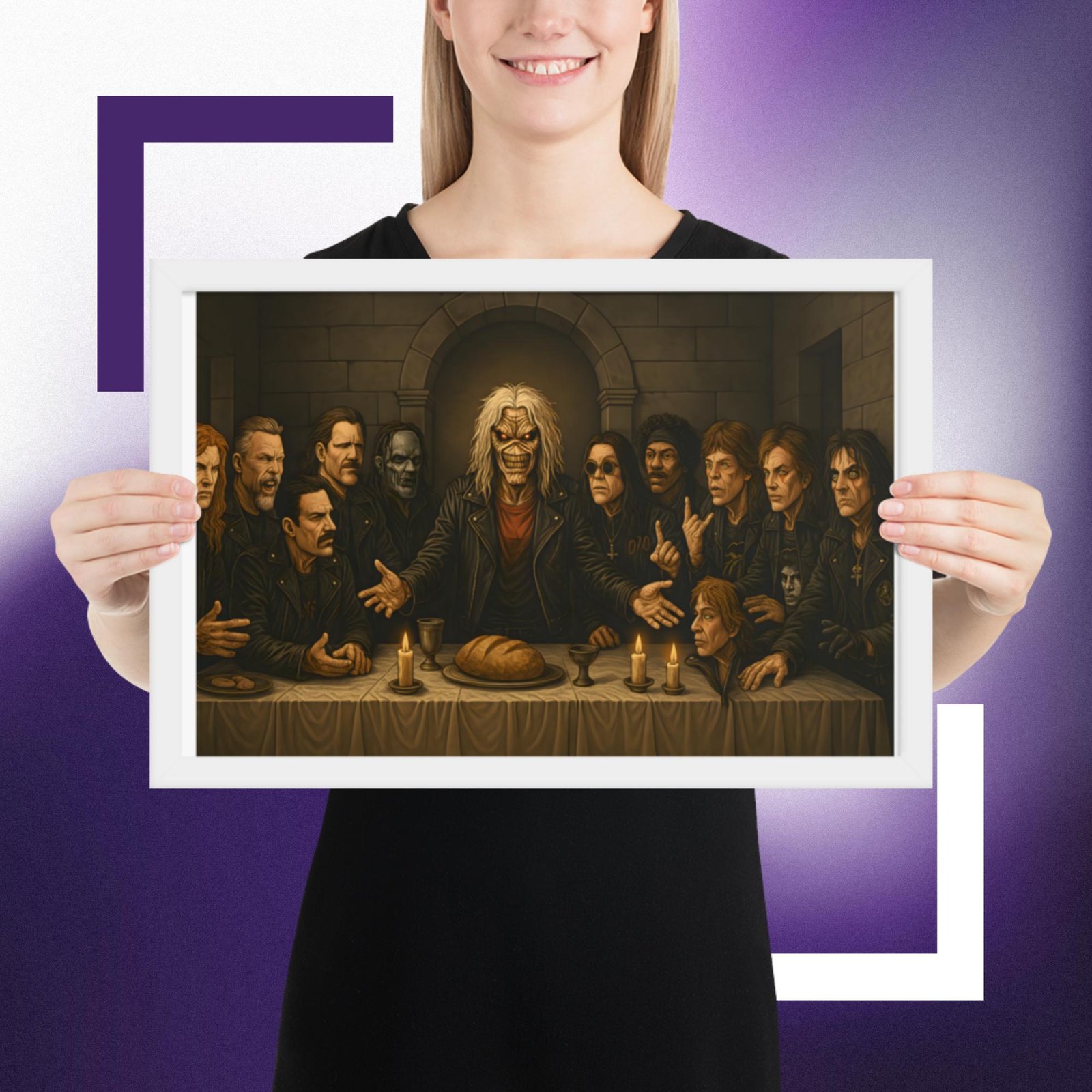 Framed poster la ultima cena - Imagen 3