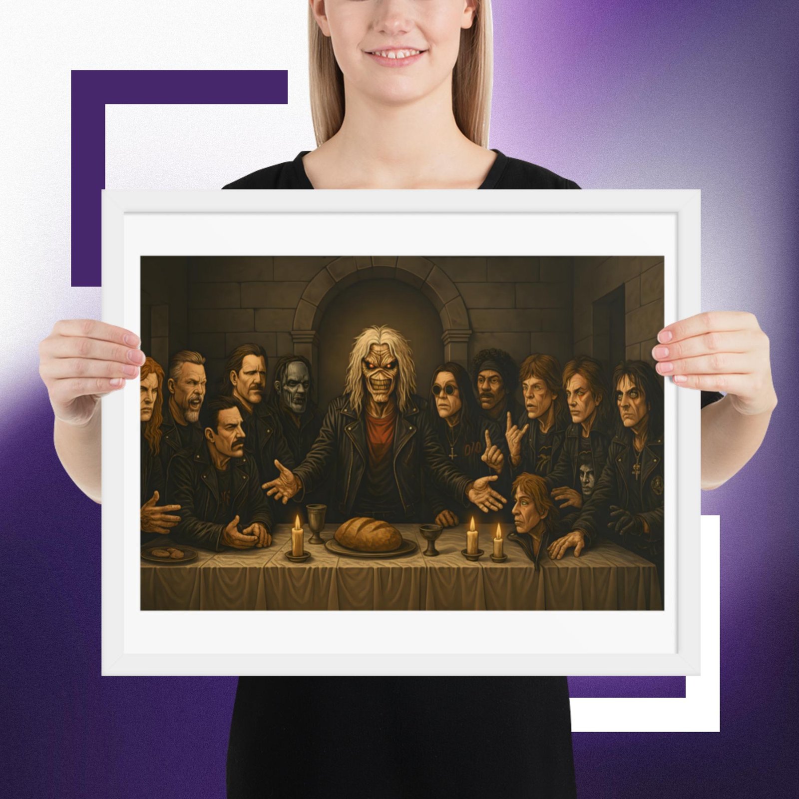 Framed poster la ultima cena - Imagen 4